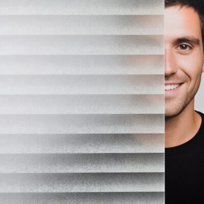 White Frosted Louver