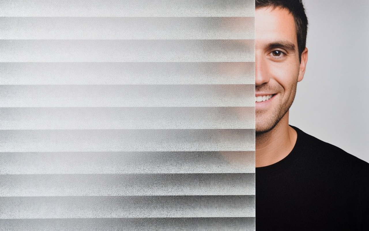 White Frosted Louver